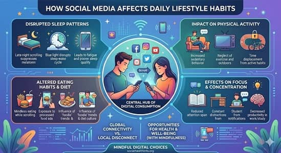 How Social Media Affects Daily Lifestyle Habits